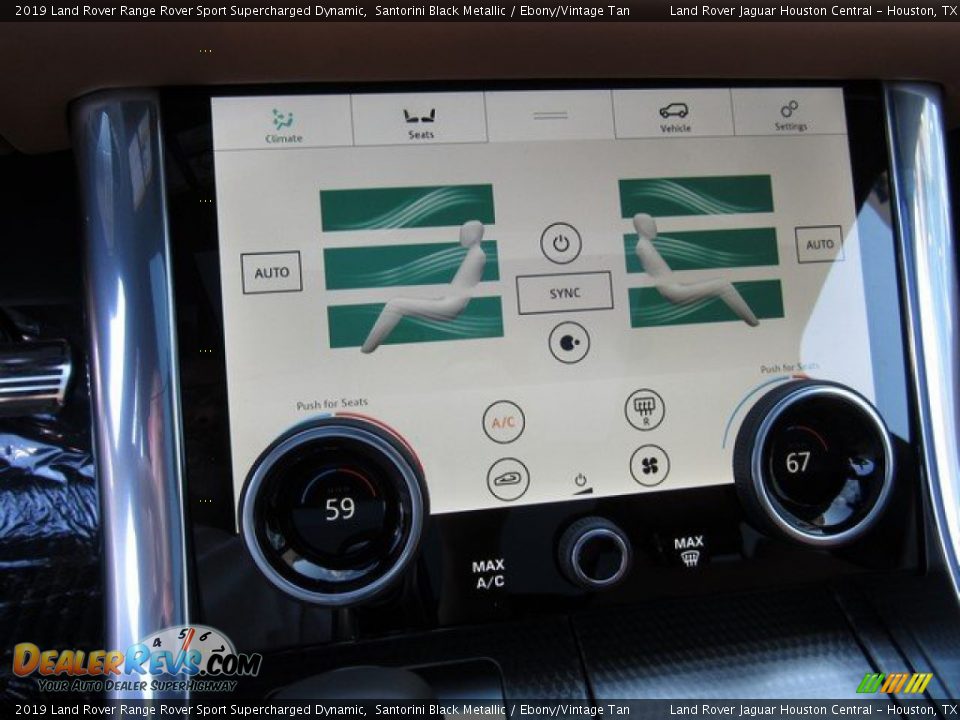 Controls of 2019 Land Rover Range Rover Sport Supercharged Dynamic Photo #33
