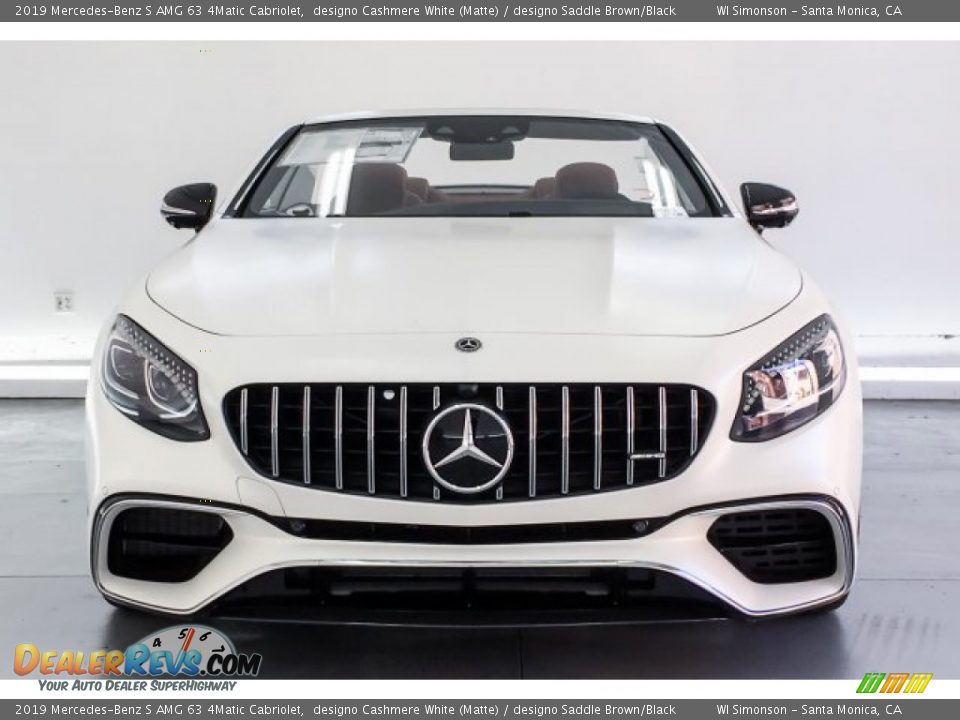 2019 Mercedes-Benz S AMG 63 4Matic Cabriolet designo Cashmere White (Matte) / designo Saddle Brown/Black Photo #2