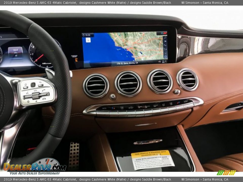 2019 Mercedes-Benz S AMG 63 4Matic Cabriolet designo Cashmere White (Matte) / designo Saddle Brown/Black Photo #5