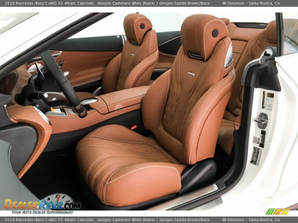 Front Seat of 2019 Mercedes-Benz S AMG 63 4Matic Cabriolet Photo #15