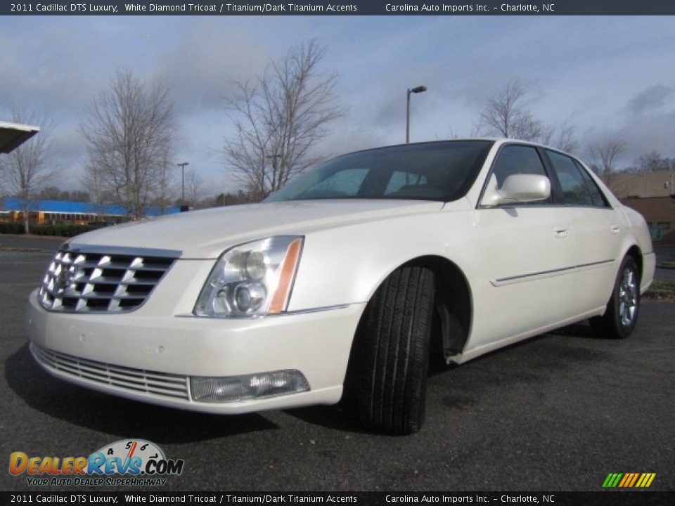 2011 Cadillac DTS Luxury White Diamond Tricoat / Titanium/Dark Titanium Accents Photo #6