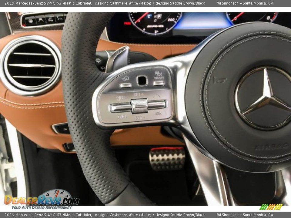 2019 Mercedes-Benz S AMG 63 4Matic Cabriolet Steering Wheel Photo #19