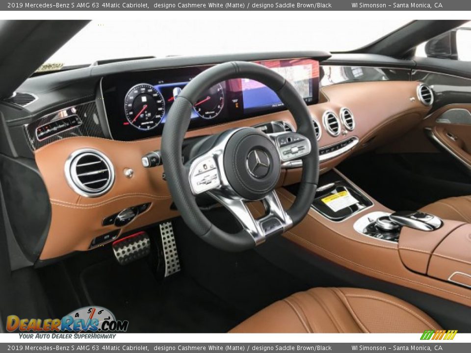 Dashboard of 2019 Mercedes-Benz S AMG 63 4Matic Cabriolet Photo #23