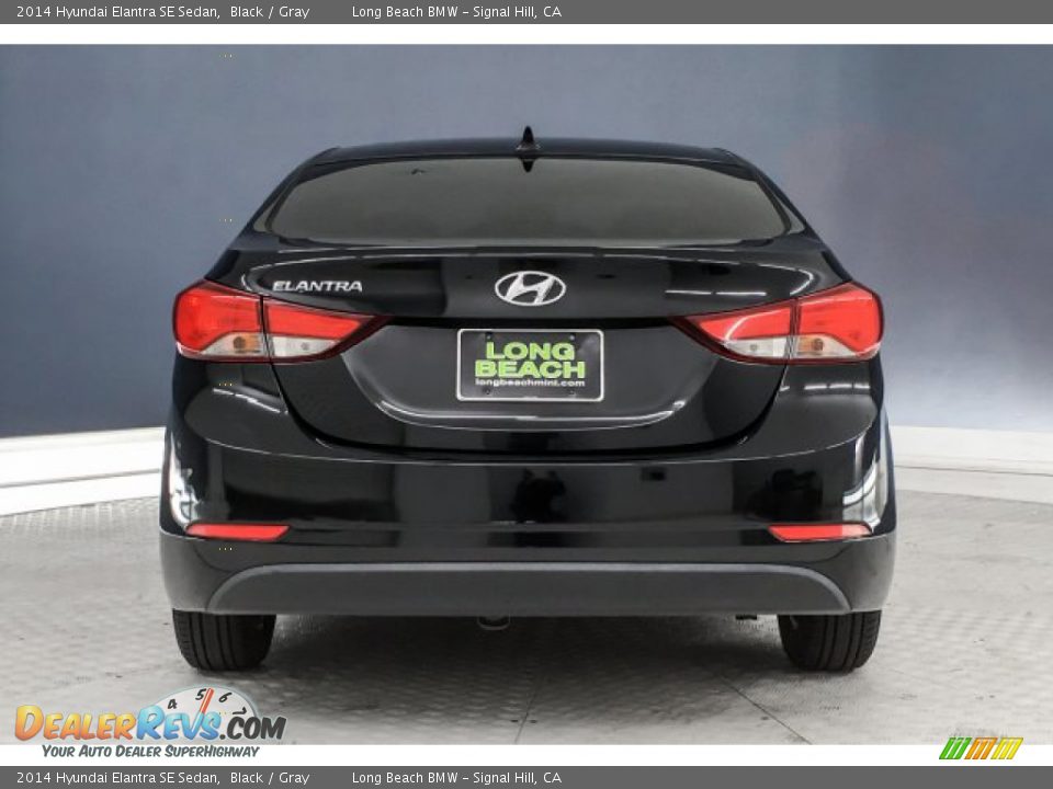2014 Hyundai Elantra SE Sedan Black / Gray Photo #3