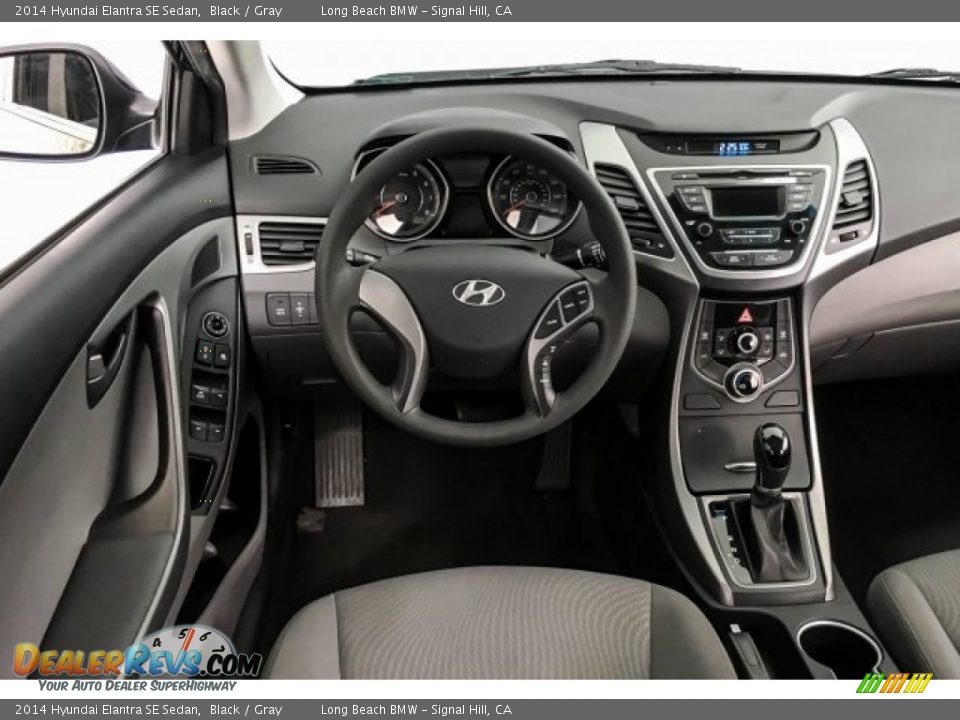 2014 Hyundai Elantra SE Sedan Black / Gray Photo #4