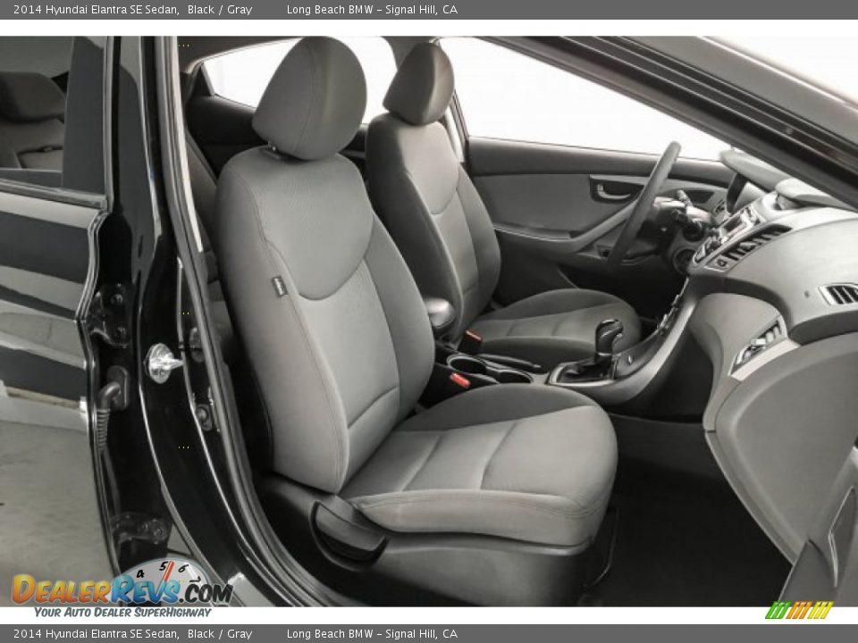 2014 Hyundai Elantra SE Sedan Black / Gray Photo #6