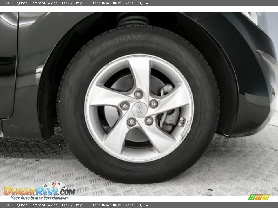 2014 Hyundai Elantra SE Sedan Black / Gray Photo #8