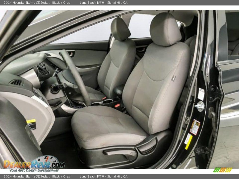 2014 Hyundai Elantra SE Sedan Black / Gray Photo #23