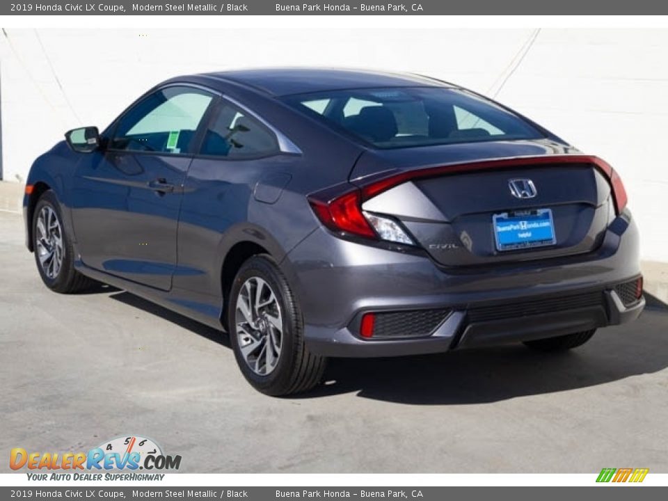 2019 Honda Civic LX Coupe Modern Steel Metallic / Black Photo #2