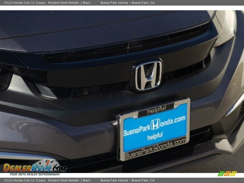 2019 Honda Civic LX Coupe Modern Steel Metallic / Black Photo #4