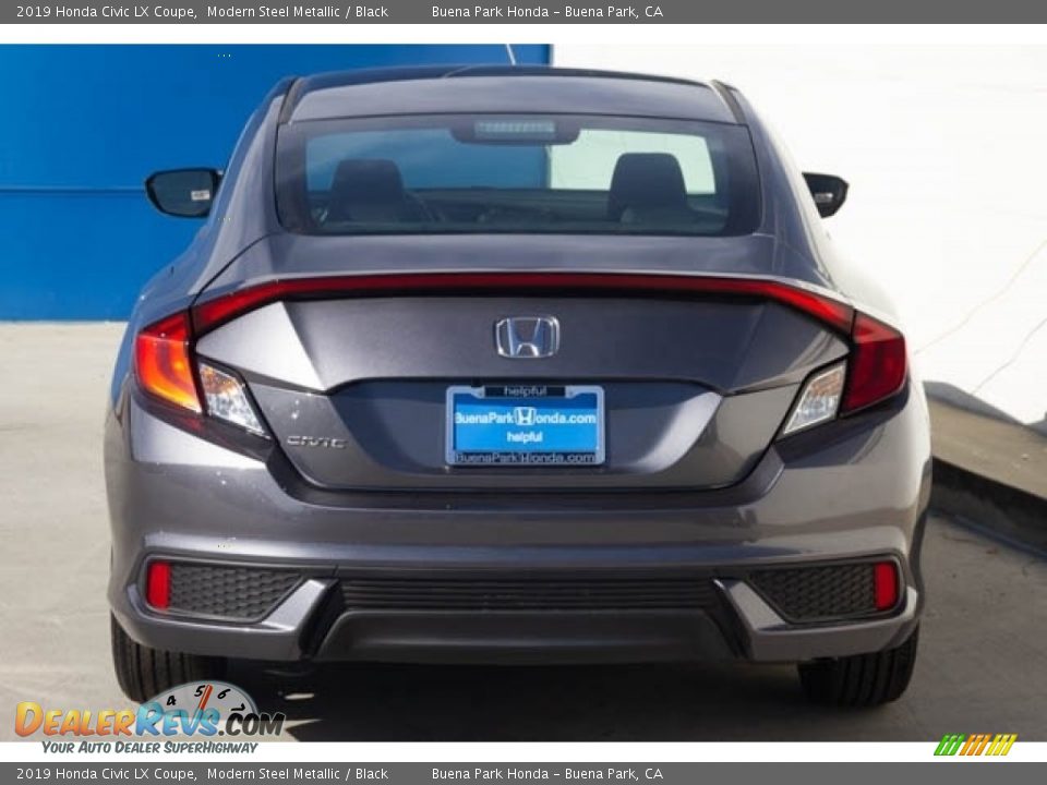 2019 Honda Civic LX Coupe Modern Steel Metallic / Black Photo #6
