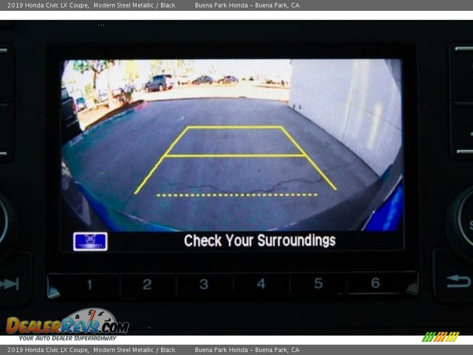 2019 Honda Civic LX Coupe Modern Steel Metallic / Black Photo #15