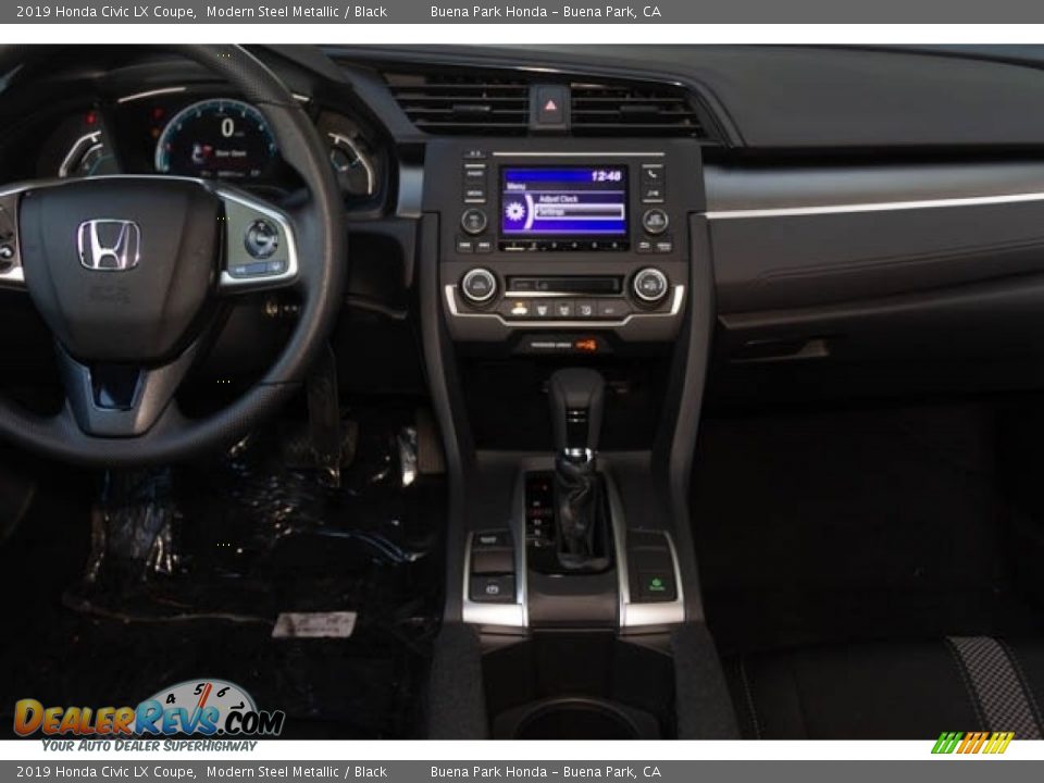 2019 Honda Civic LX Coupe Modern Steel Metallic / Black Photo #18