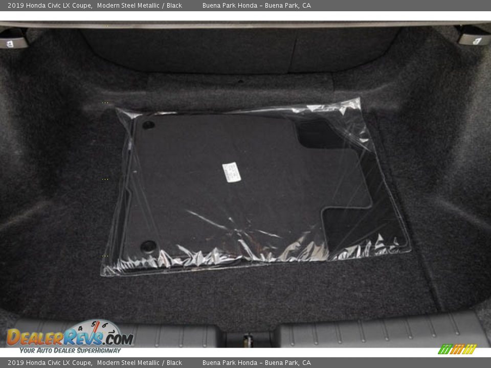 2019 Honda Civic LX Coupe Modern Steel Metallic / Black Photo #24