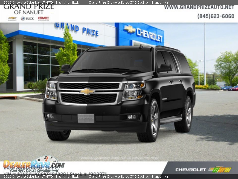 2019 Chevrolet Suburban LT 4WD Black / Jet Black Photo #1