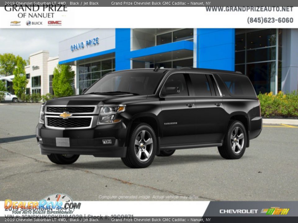 2019 Chevrolet Suburban LT 4WD Black / Jet Black Photo #2