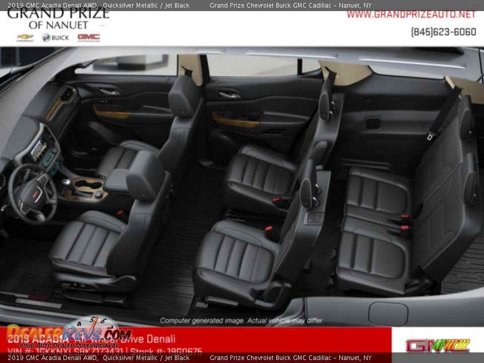 2019 GMC Acadia Denali AWD Quicksilver Metallic / Jet Black Photo #7