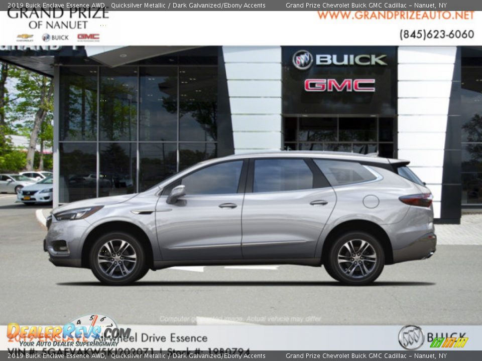 2019 Buick Enclave Essence AWD Quicksilver Metallic / Dark Galvanized/Ebony Accents Photo #2