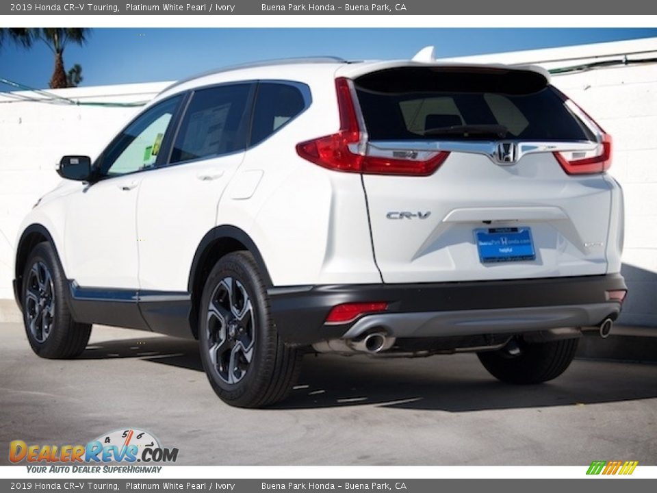 2019 Honda CR-V Touring Platinum White Pearl / Ivory Photo #2