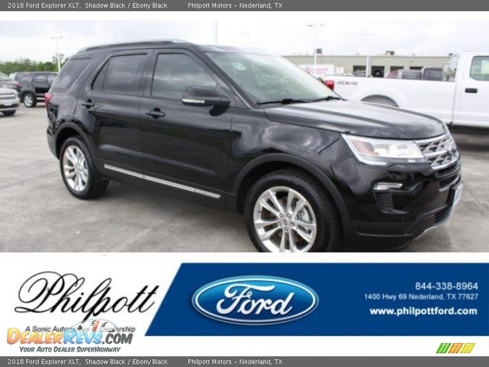 2018 Ford Explorer XLT Shadow Black / Ebony Black Photo #1