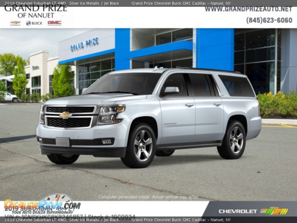 2019 Chevrolet Suburban LT 4WD Silver Ice Metallic / Jet Black Photo #2