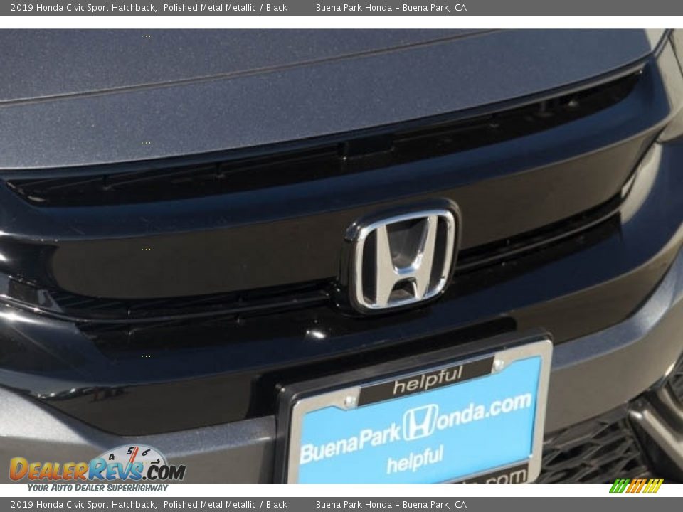 2019 Honda Civic Sport Hatchback Polished Metal Metallic / Black Photo #4