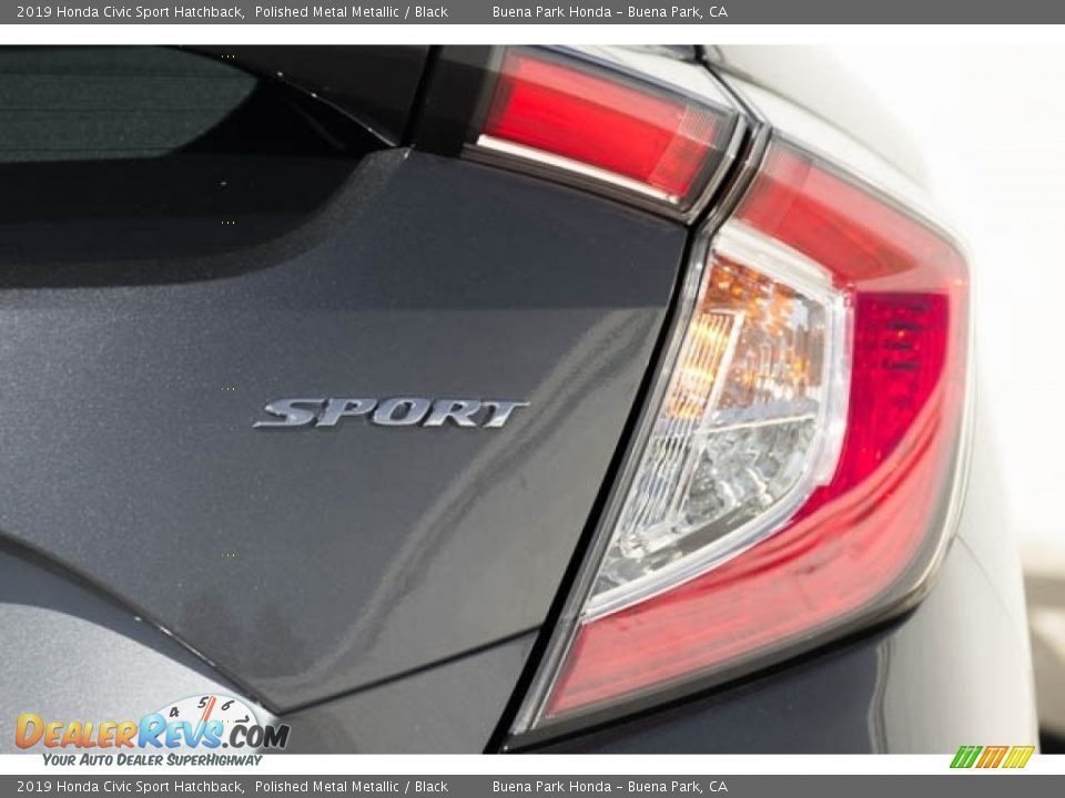 2019 Honda Civic Sport Hatchback Polished Metal Metallic / Black Photo #8
