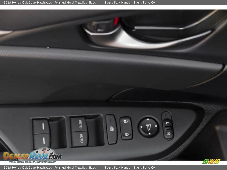 2019 Honda Civic Sport Hatchback Polished Metal Metallic / Black Photo #34