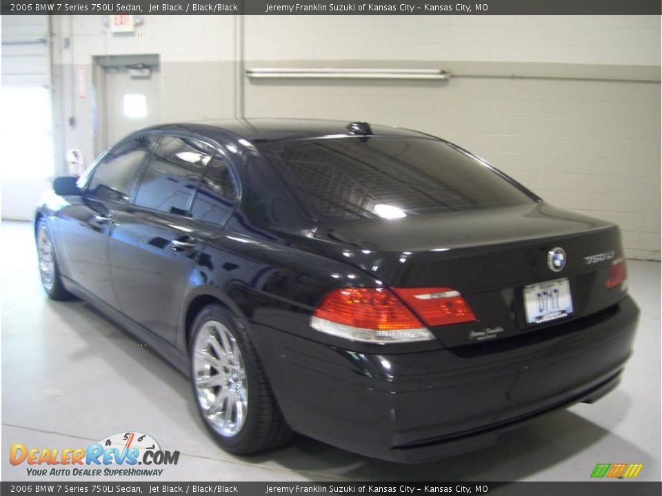 2006 BMW 7 Series 750Li Sedan Jet Black / Black/Black Photo #2