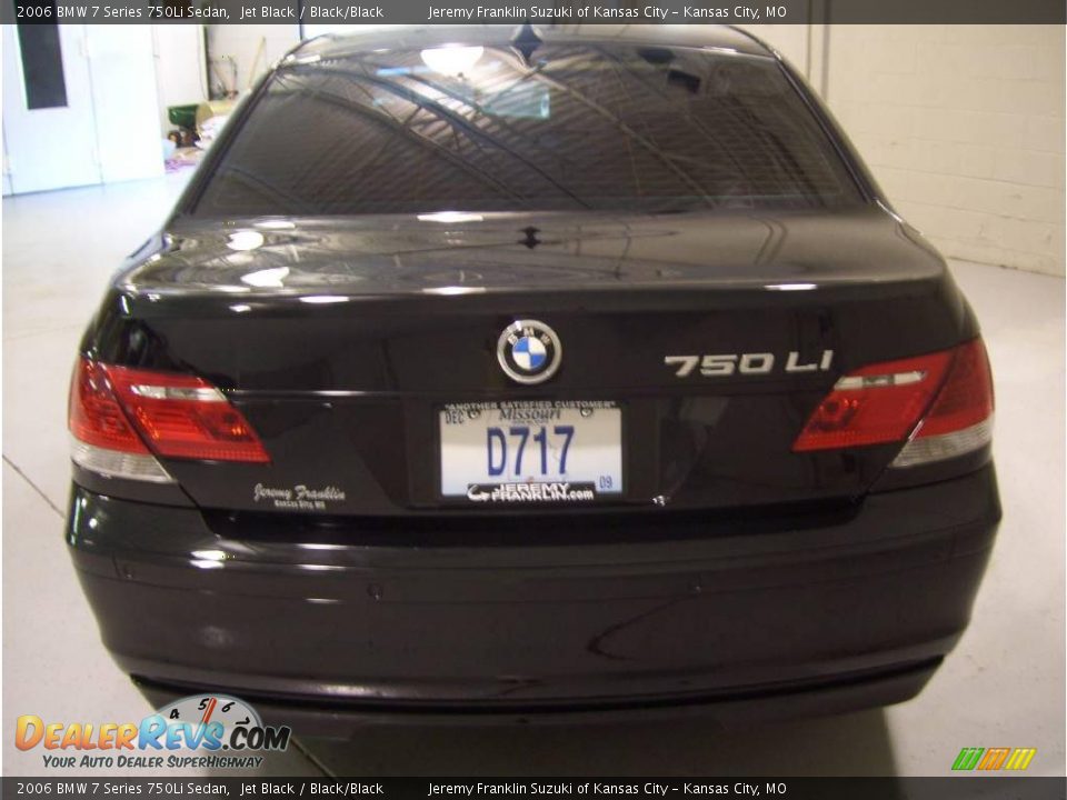 2006 BMW 7 Series 750Li Sedan Jet Black / Black/Black Photo #3