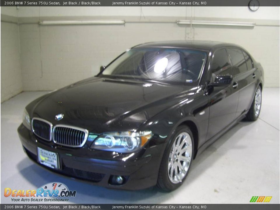 2006 BMW 7 Series 750Li Sedan Jet Black / Black/Black Photo #4