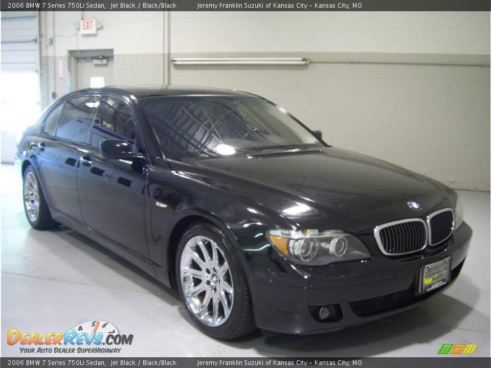 2006 BMW 7 Series 750Li Sedan Jet Black / Black/Black Photo #7