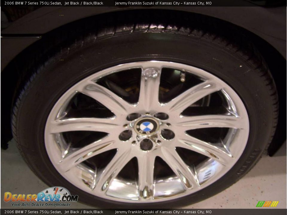 2006 BMW 7 Series 750Li Sedan Jet Black / Black/Black Photo #9
