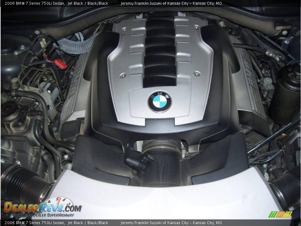 2006 BMW 7 Series 750Li Sedan Jet Black / Black/Black Photo #10