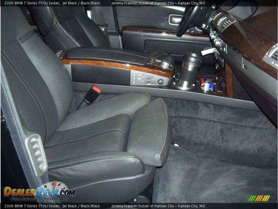 2006 BMW 7 Series 750Li Sedan Jet Black / Black/Black Photo #12