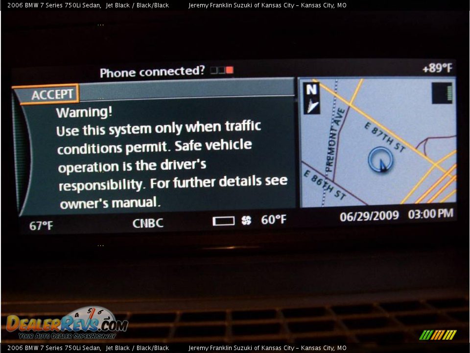 2006 BMW 7 Series 750Li Sedan Jet Black / Black/Black Photo #18