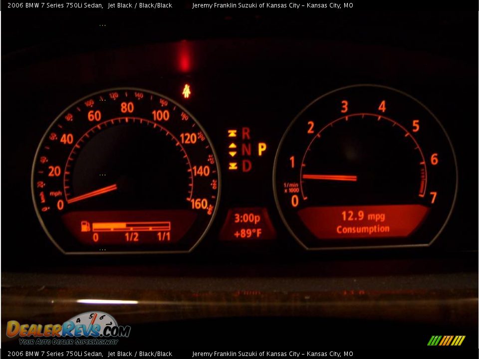 2006 BMW 7 Series 750Li Sedan Jet Black / Black/Black Photo #19