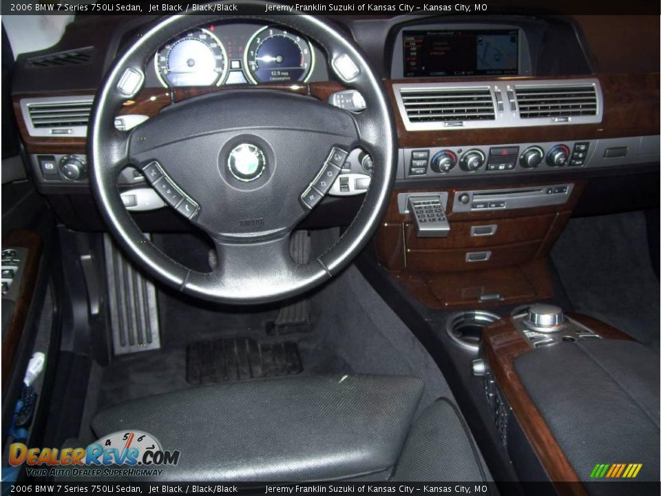 2006 BMW 7 Series 750Li Sedan Jet Black / Black/Black Photo #20