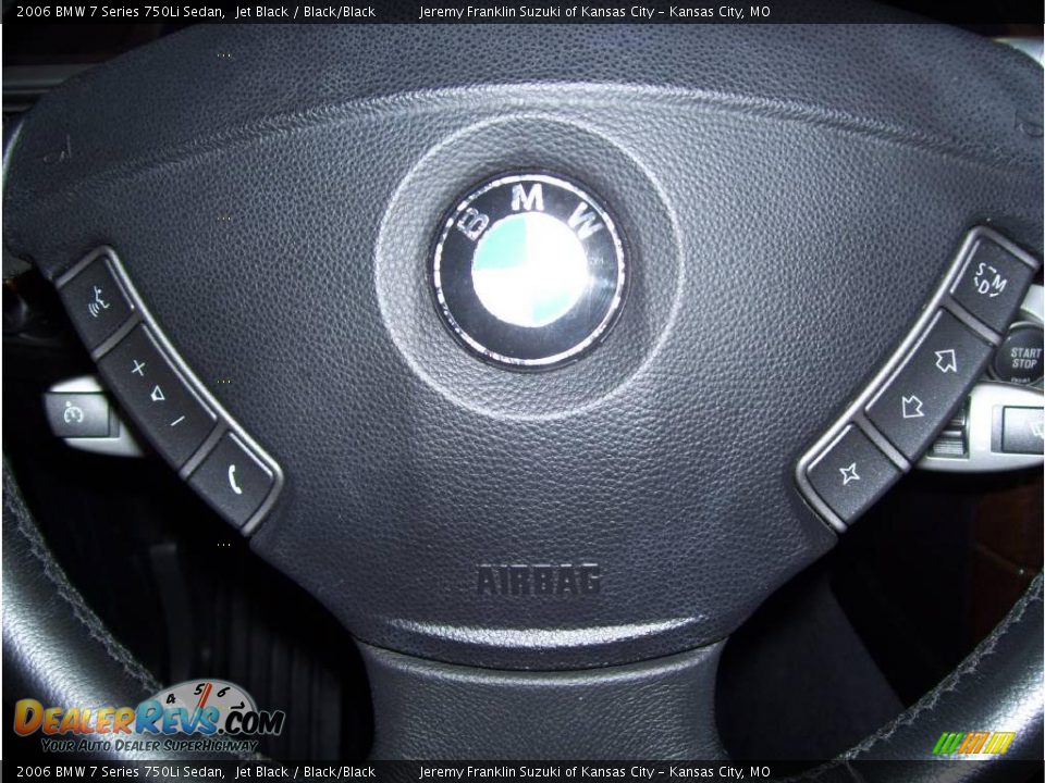 2006 BMW 7 Series 750Li Sedan Jet Black / Black/Black Photo #22