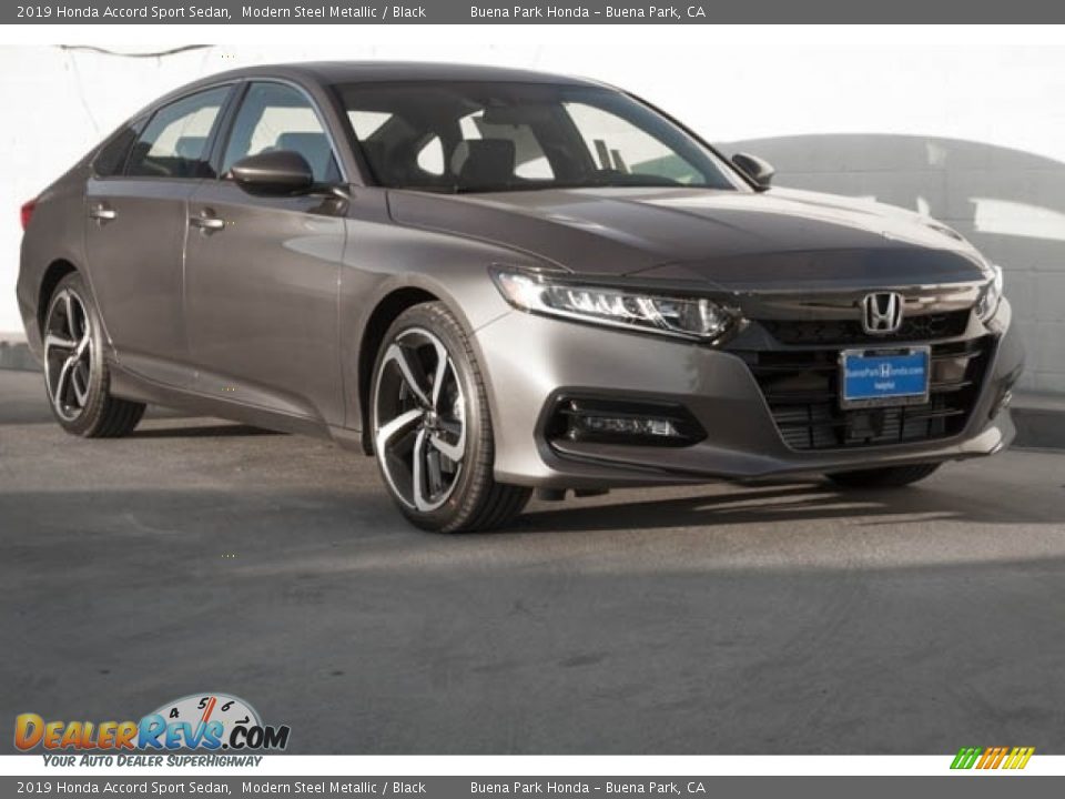 2019 Honda Accord Sport Sedan Modern Steel Metallic / Black Photo #1