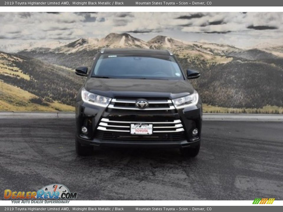 2019 Toyota Highlander Limited AWD Midnight Black Metallic / Black Photo #2