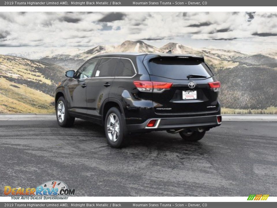 2019 Toyota Highlander Limited AWD Midnight Black Metallic / Black Photo #3