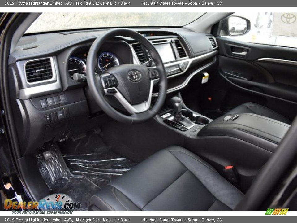 2019 Toyota Highlander Limited AWD Midnight Black Metallic / Black Photo #5