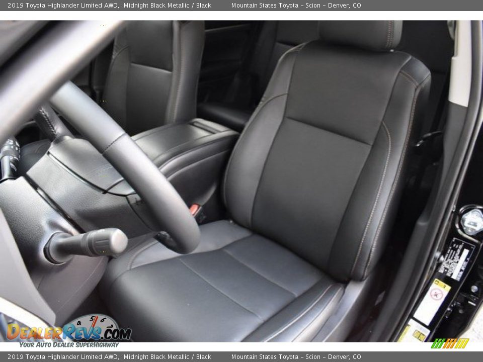 2019 Toyota Highlander Limited AWD Midnight Black Metallic / Black Photo #7