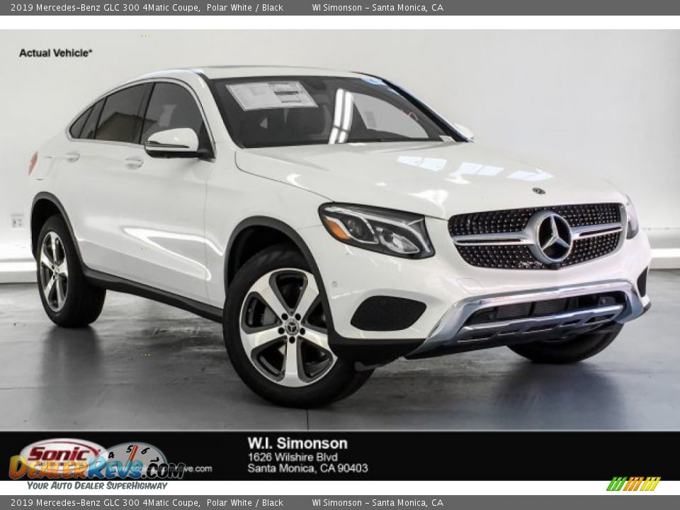 2019 Mercedes-Benz GLC 300 4Matic Coupe Polar White / Black Photo #1