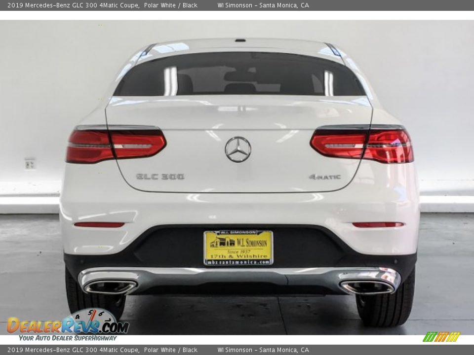 2019 Mercedes-Benz GLC 300 4Matic Coupe Polar White / Black Photo #3