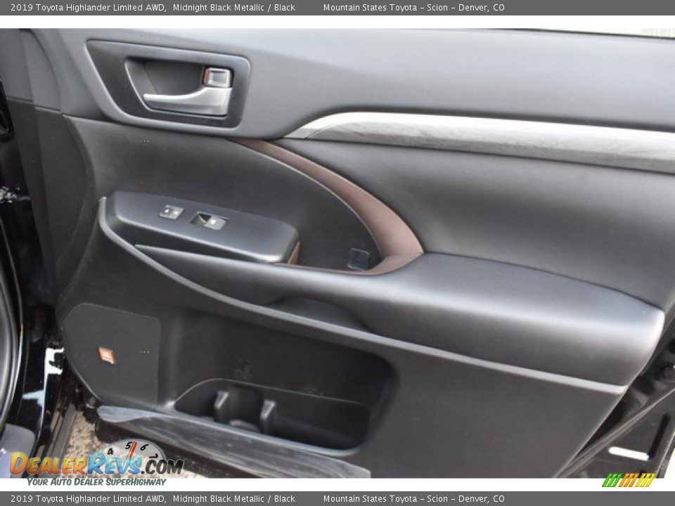 2019 Toyota Highlander Limited AWD Midnight Black Metallic / Black Photo #25