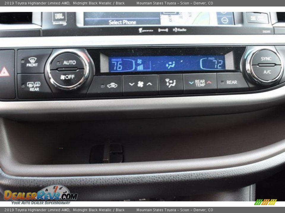 2019 Toyota Highlander Limited AWD Midnight Black Metallic / Black Photo #33