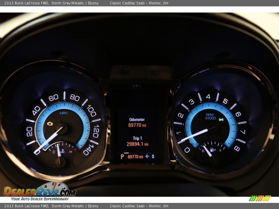 2013 Buick LaCrosse FWD Storm Gray Metallic / Ebony Photo #8