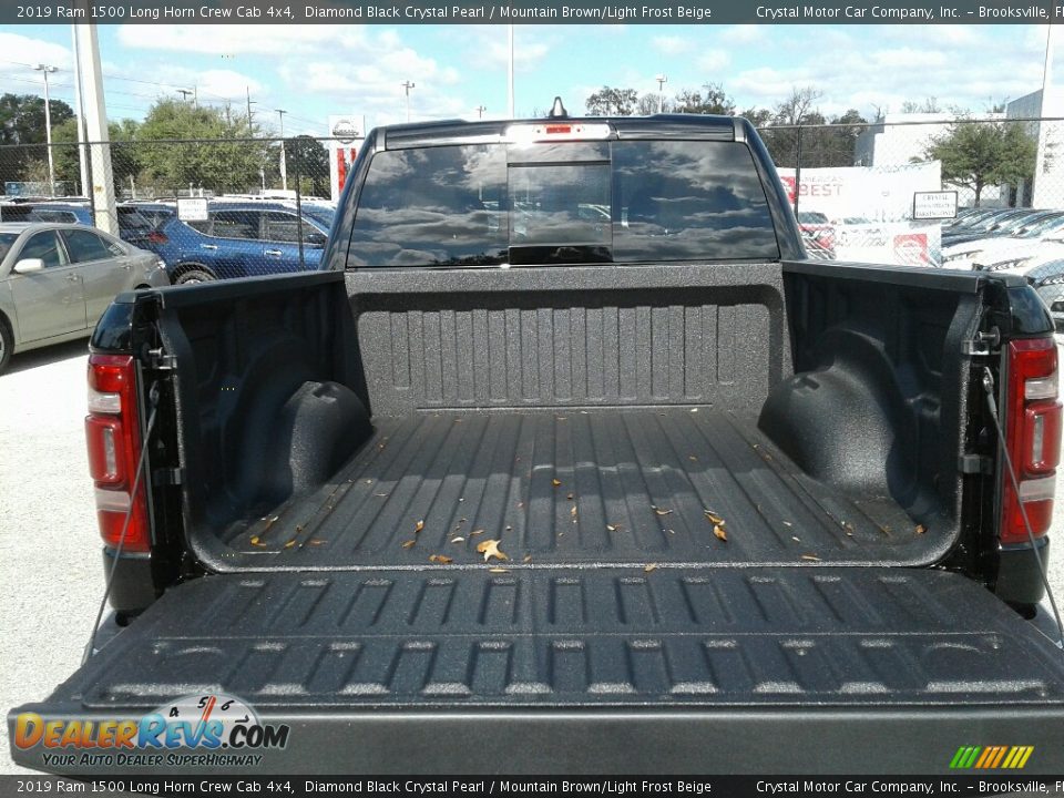 2019 Ram 1500 Long Horn Crew Cab 4x4 Diamond Black Crystal Pearl / Mountain Brown/Light Frost Beige Photo #20